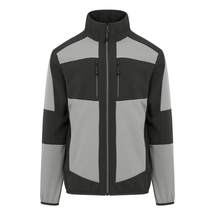 Regatta Professional E-Volve Unisex Water Resistant Softshell Hybrid Jacket Mineral Grey/Ash 1#colour_mineral-grey-ash