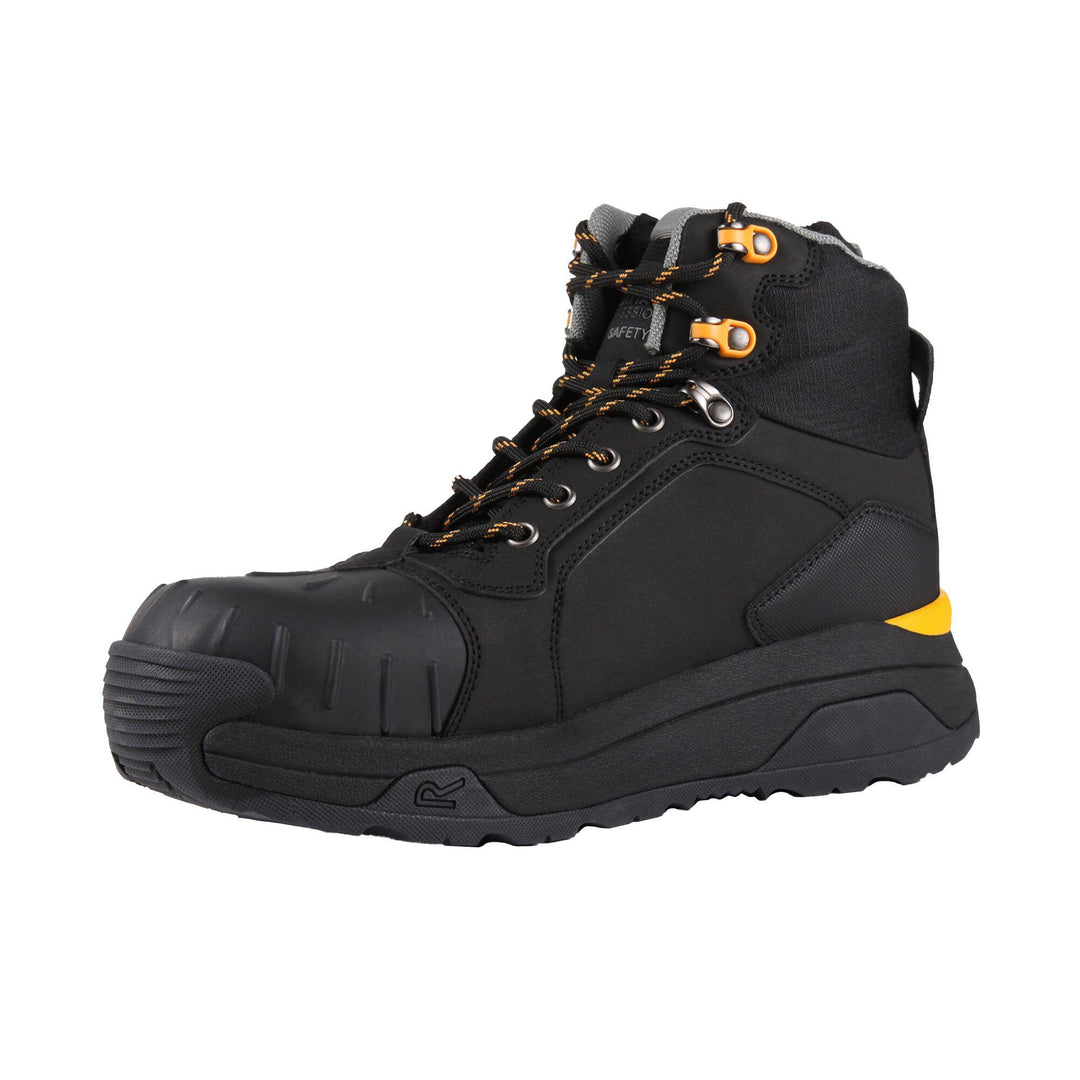 Regatta Professional Exofort S7L Waterproof Metal-Free Toe Cap Safety Hiker Boots Classic Blk 3#colour_classic-blk