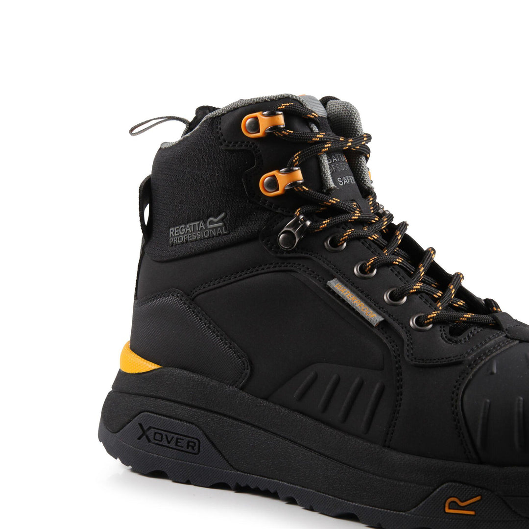 Regatta Professional Exofort S7L Waterproof Metal-Free Toe Cap Safety Hiker Boots Classic Blk 6#colour_classic-blk