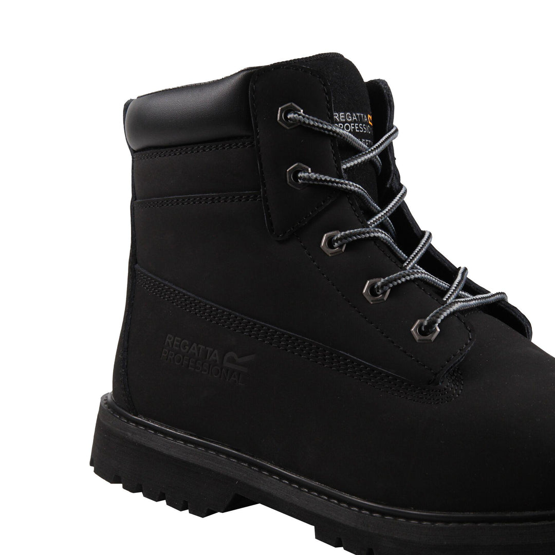 Regatta Professional Expert S1P Steel Toe Cap Safety Boots Classic Blk 6#colour_classic-blk