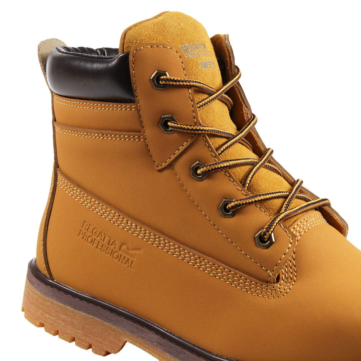 Regatta Professional Expert S1P Steel Toe Cap Safety Boots Honey 6#colour_honey