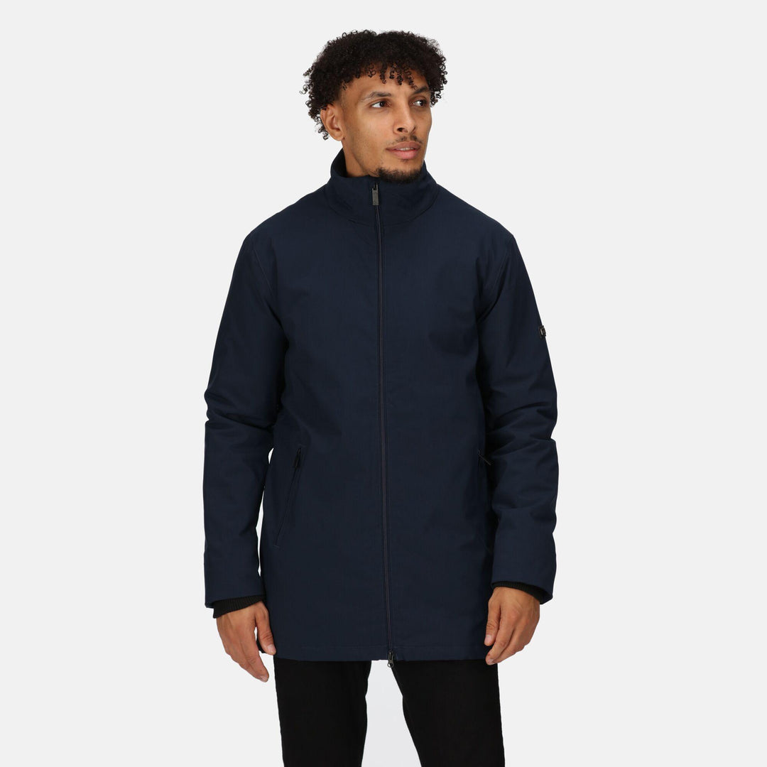 Regatta Professional Hampton Executive Waterproof Thermal Insulated Jacket Navy Model 1#colour_navy