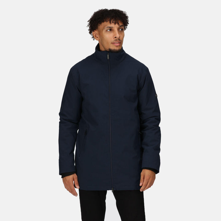 Regatta Professional Hampton Executive Waterproof Thermal Insulated Jacket Navy Model 1#colour_navy