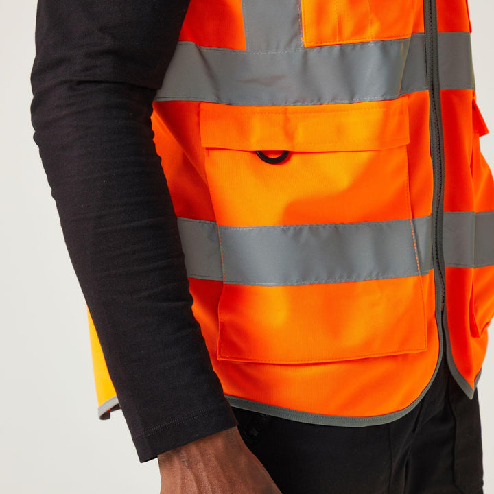 Regatta Professional Hi-Vis Executive Vest Orange Model 4#colour_orange