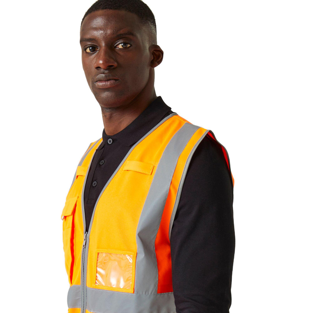 Regatta Professional Hi-Vis Executive Vest Orange Model 6#colour_orange