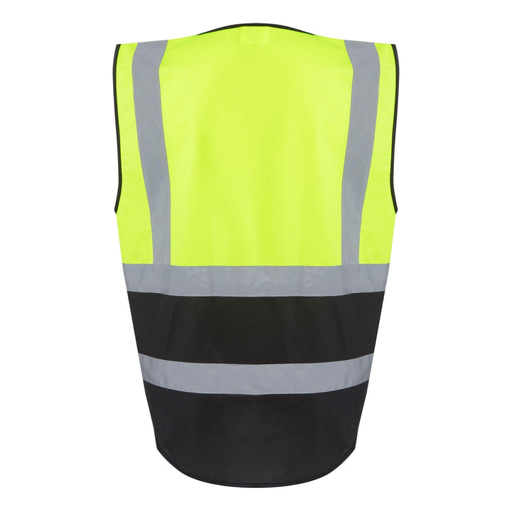 Regatta Professional Hi-Vis Executive Vest Yellow/Black 2#colour_yellow-black