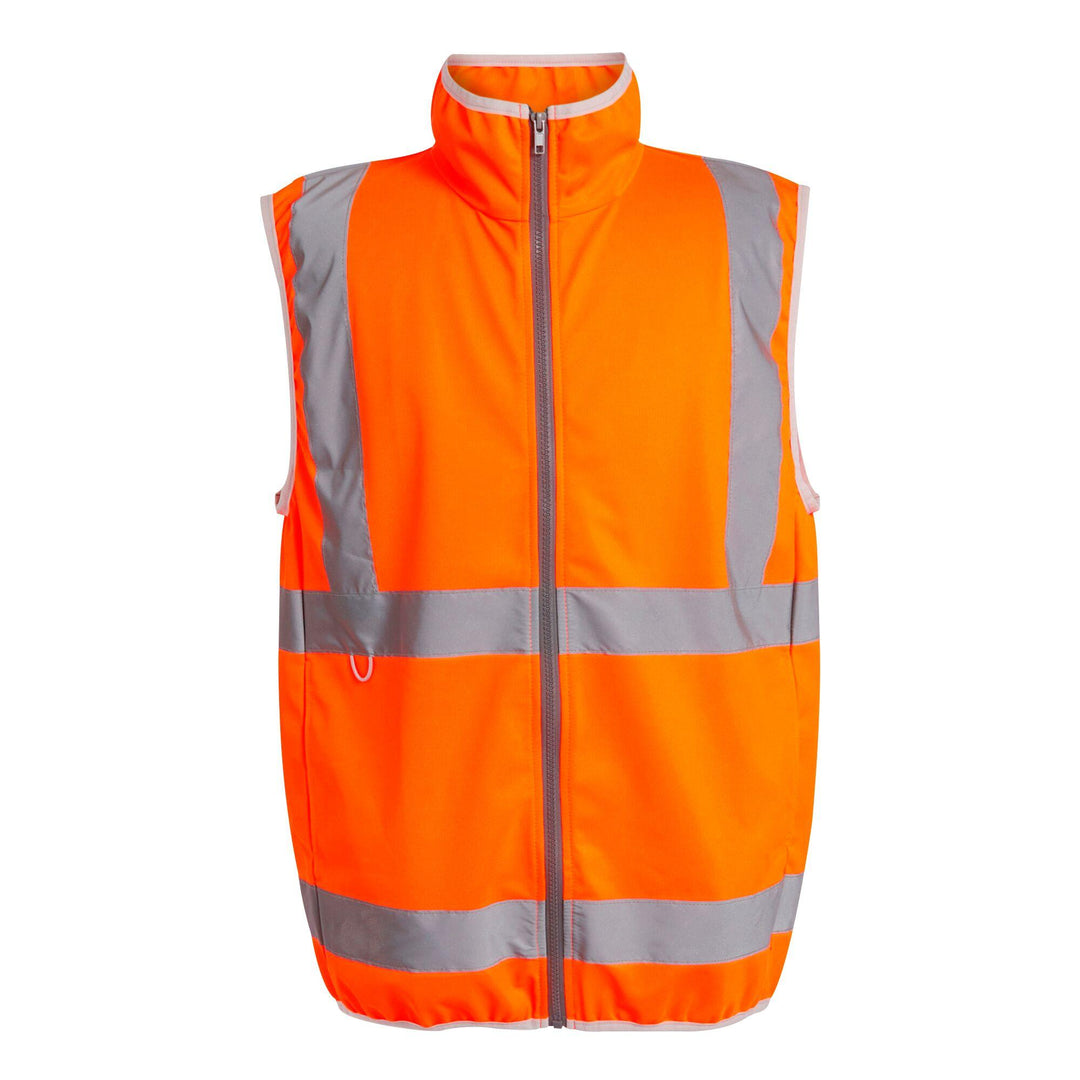 Regatta Professional Hi-Vis Full Zip Gilet Orange 1#colour_orange