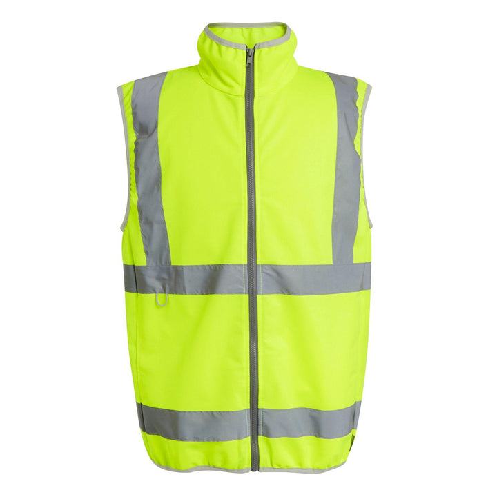 Regatta Professional Hi-Vis Full Zip Gilet Yellow 1#colour_yellow