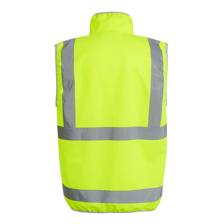 Regatta Professional Hi-Vis Full Zip Gilet Yellow 2#colour_yellow