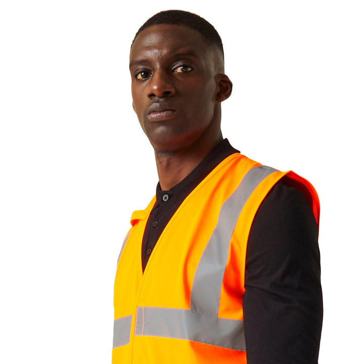 Regatta Professional Hi-Vis Supervisor Vest Orange Model 1#colour_orange