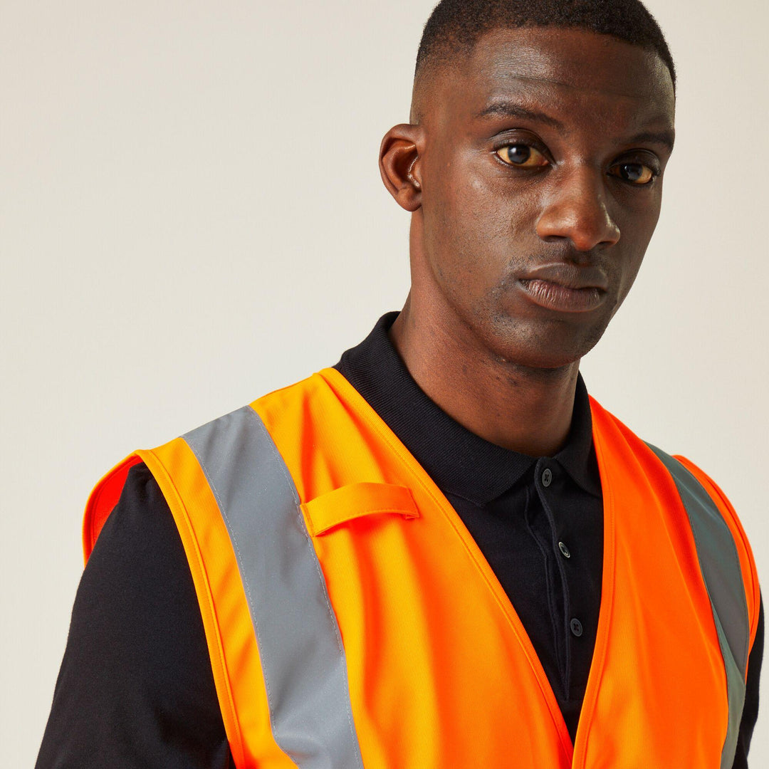 Regatta Professional Hi-Vis Supervisor Vest Orange Model 5#colour_orange