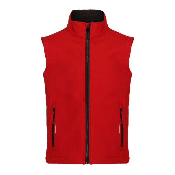 Regatta Professional Kids Ablaze Softshell Bodywarmer Classic Red/Black 1#colour_classic-red-black