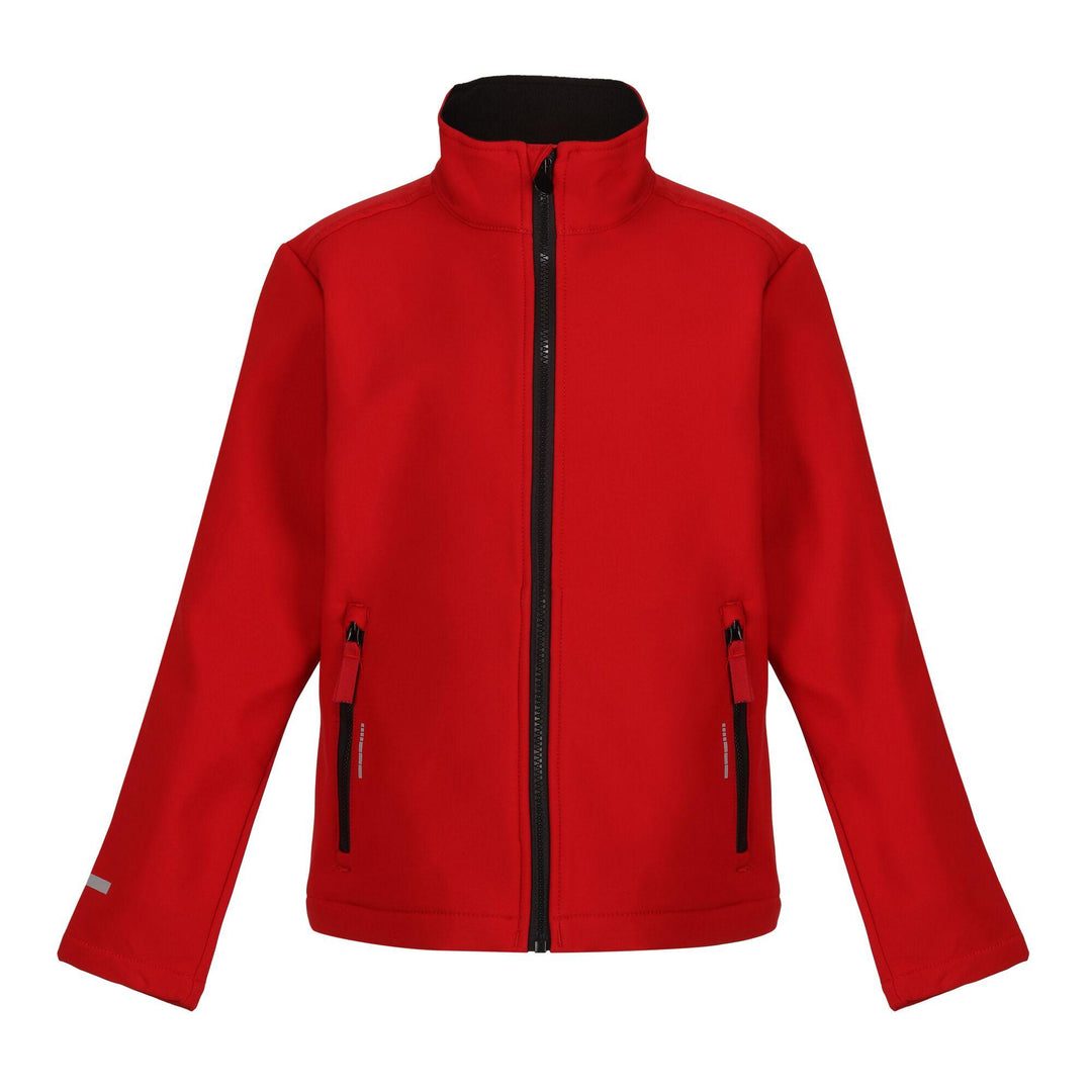 Regatta Professional Kids Ablaze Softshell Jacket Classic Red/Black 1#colour_classic-red-black