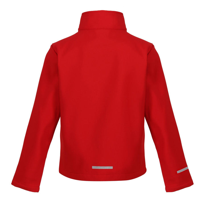 Regatta Professional Kids Ablaze Softshell Jacket Classic Red/Black 2#colour_classic-red-black