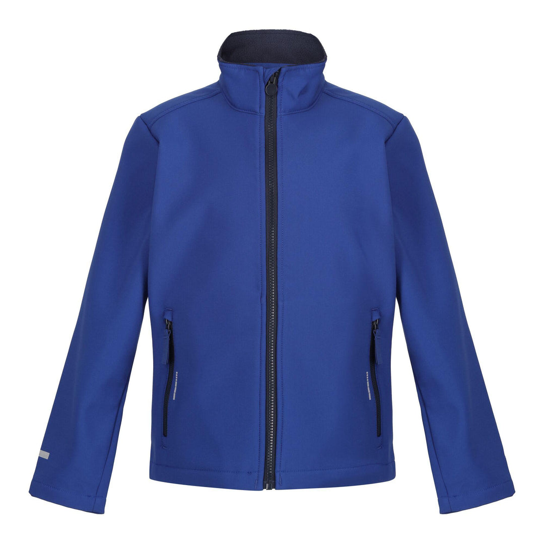 Regatta Professional Kids Ablaze Softshell Jacket Royal Blue/Navy 1#colour_royal-blue-navy