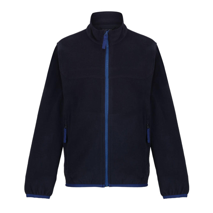 Regatta Professional Kids Full Zip Microfleece Navy 1#colour_navy