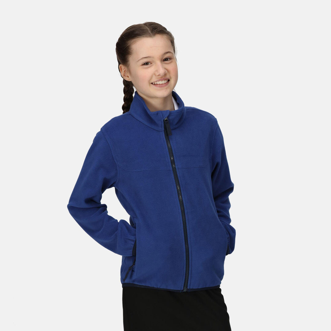 Regatta Professional Kids Full Zip Microfleece New Royal Model 1#colour_new-royal