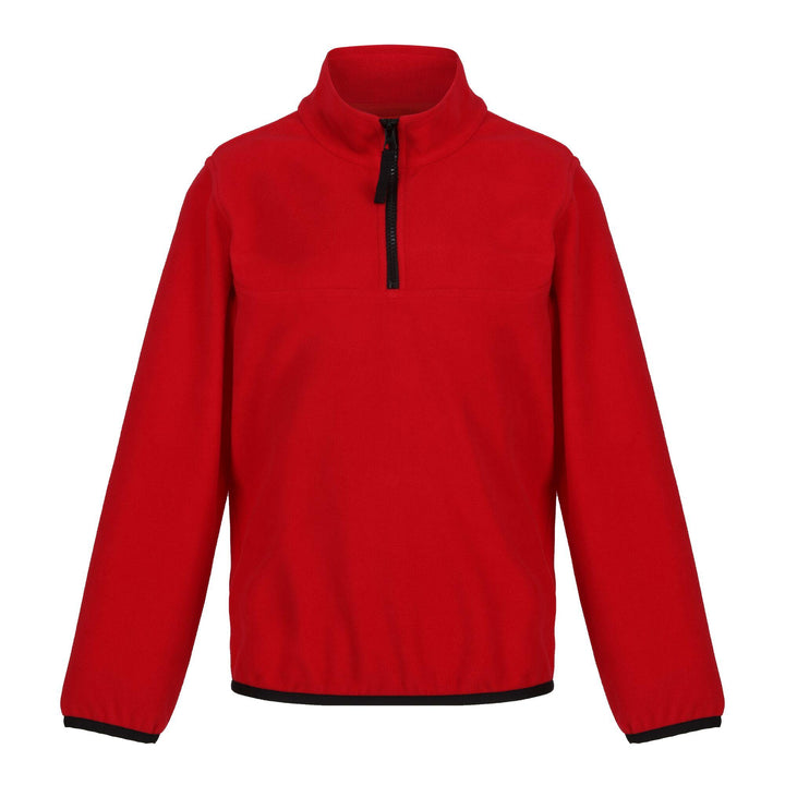 Regatta Professional Kids Half-Zip Microfleece Classic Red 1#colour_classic-red