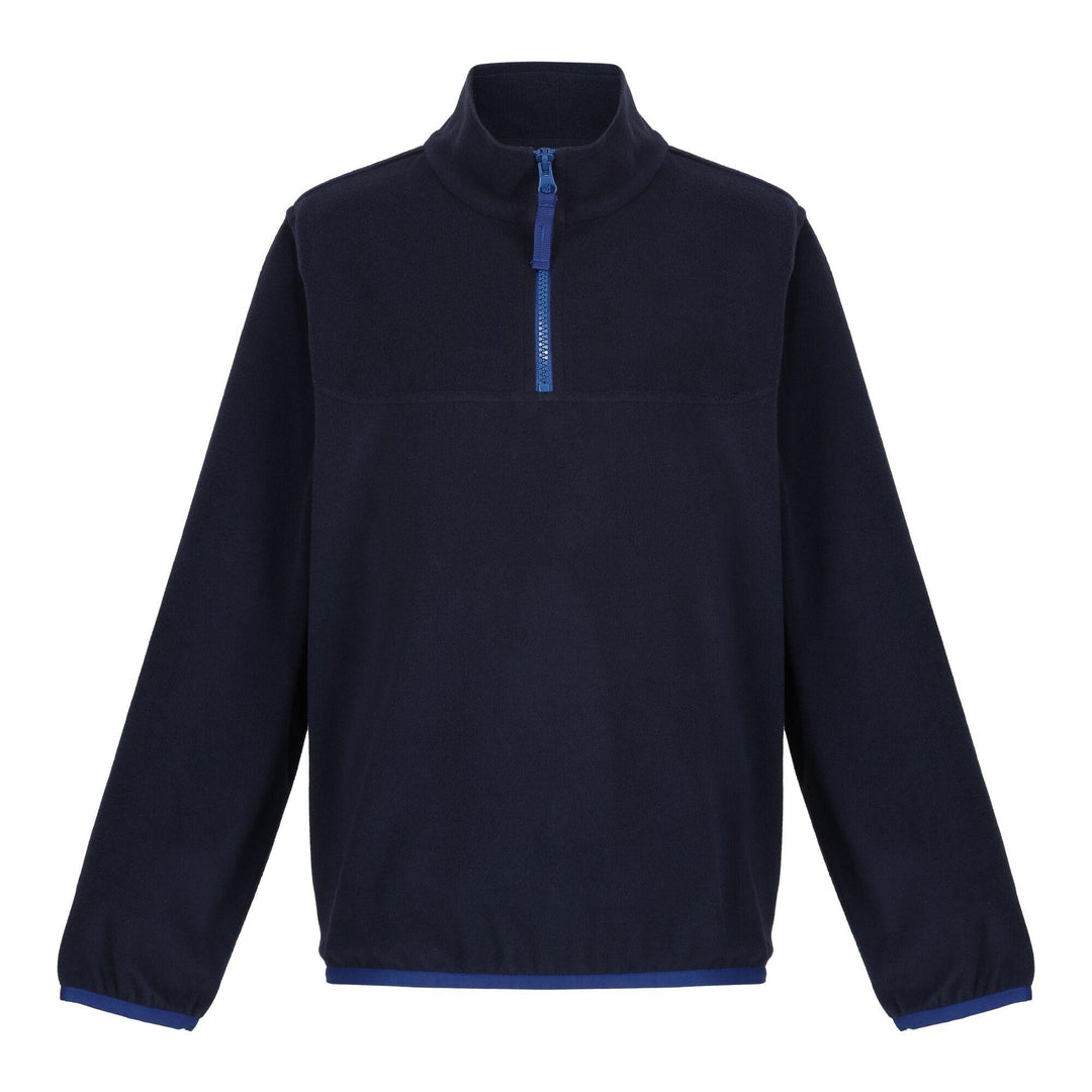 Regatta Professional Kids Half-Zip Microfleece Navy 1#colour_navy