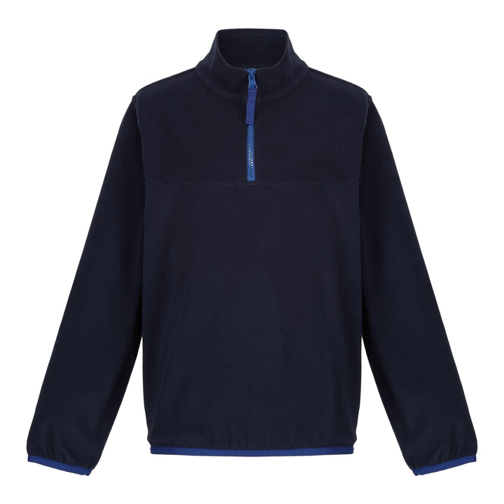 Regatta Professional Kids Half-Zip Microfleece Navy 1#colour_navy