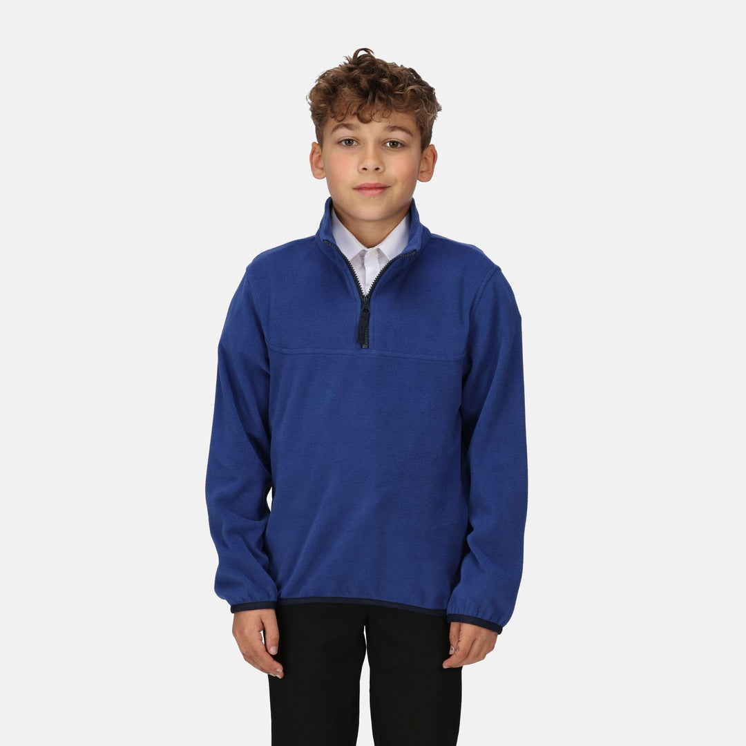 Regatta Professional Kids Half-Zip Microfleece New Royal Model 3#colour_new-royal