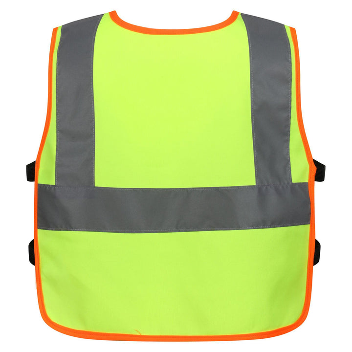 Regatta Professional Kids Junior Hi Vis Tabard Fluro Yellow 2#colour_fluro-yellow