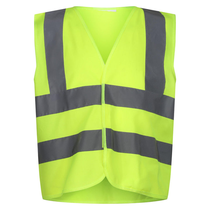 Regatta Professional Kids Junior  Hi-Vis Vest Fluro Yellow 1#colour_fluro-yellow