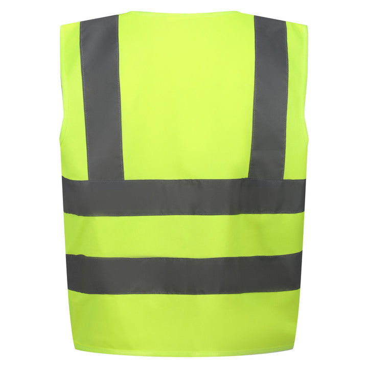 Regatta Professional Kids Junior  Hi-Vis Vest Fluro Yellow 2#colour_fluro-yellow