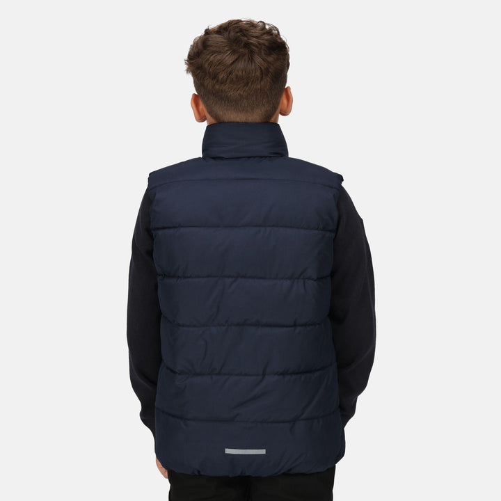 Regatta Professional Kids Scholar Thermal Insulated Bodywarmer Navy/Royal Blue Model 2#colour_navy-royal-blue