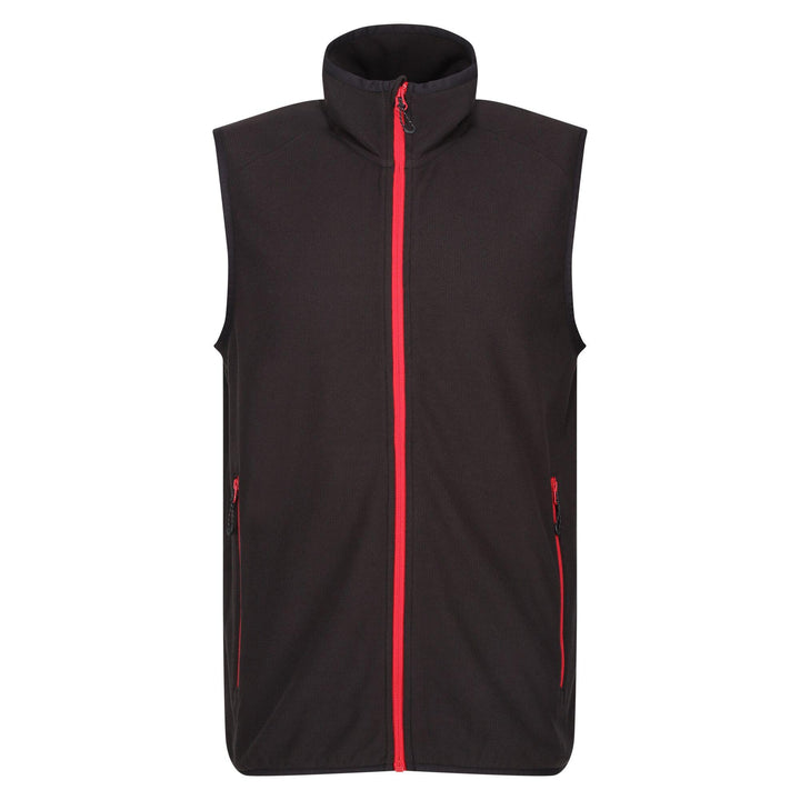 Regatta Professional Navigate Fleece Bodywarmer Black/Classic Red 1#colour_black-classic-red