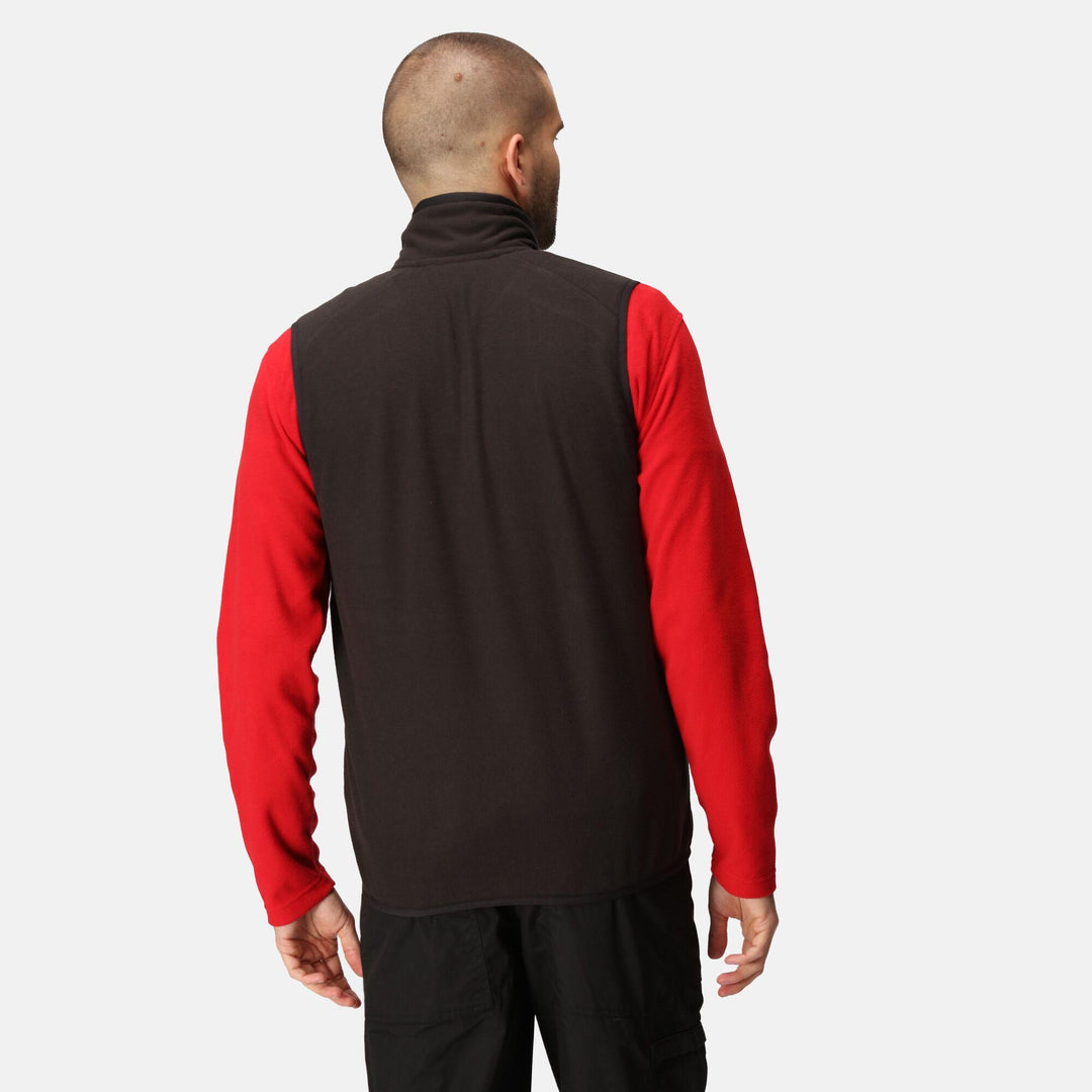 Regatta Professional Navigate Fleece Bodywarmer Black/Classic Red Model 2#colour_black-classic-red