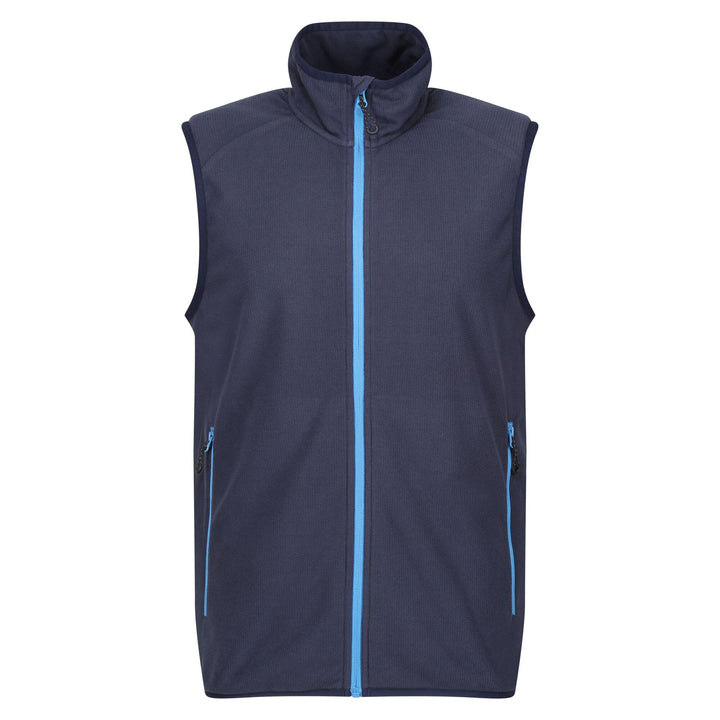 Regatta Professional Navigate Fleece Bodywarmer Navy/French Blue 1#colour_navy-french-blue