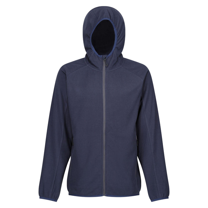 Regatta Professional Navigate Full Zip Hooded Fleece Navy/Seal Grey 1#colour_navy-seal-grey