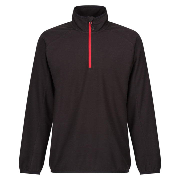 Regatta Professional Navigate Half Zip Fleece Black/Classic Red 1#colour_black-classic-red