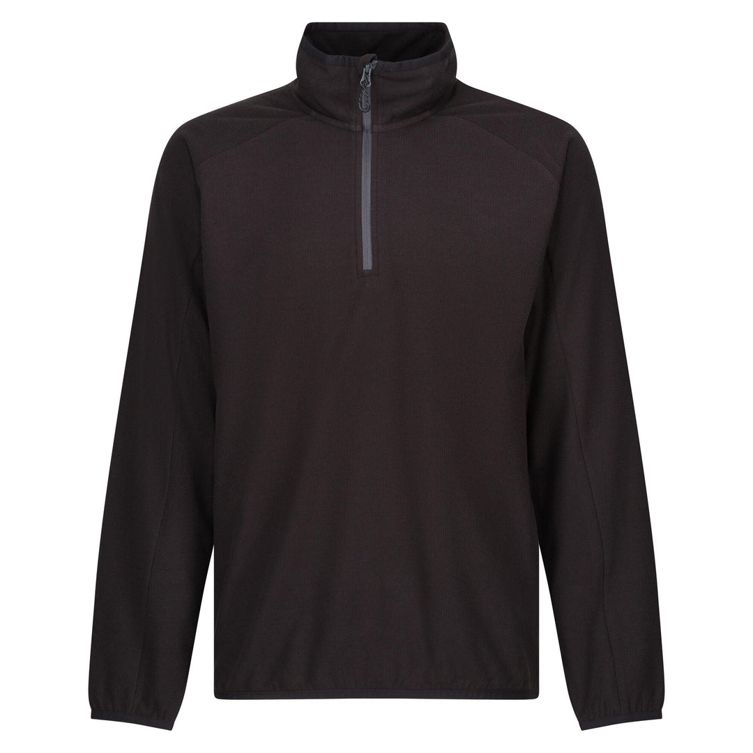 Regatta Professional Navigate Half Zip Fleece Black/Seal Grey 1#colour_black-seal-grey