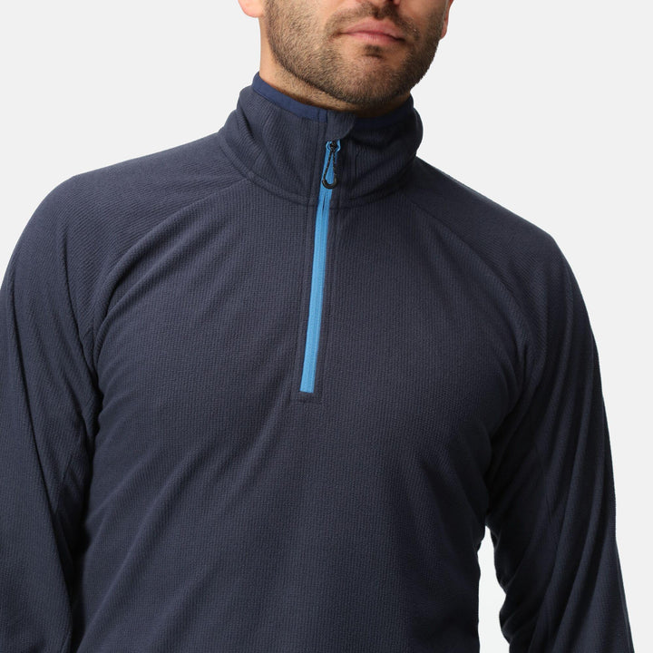 Regatta Professional Navigate Half Zip Fleece Navy/French Blue Model 4#colour_navy-french-blue