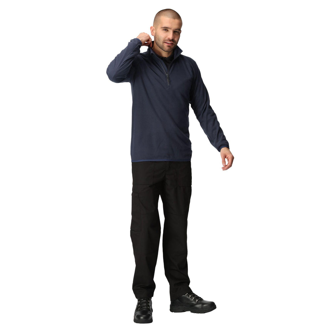 Regatta Professional Navigate Half Zip Fleece Navy/Seal Grey Model 3#colour_navy-seal-grey