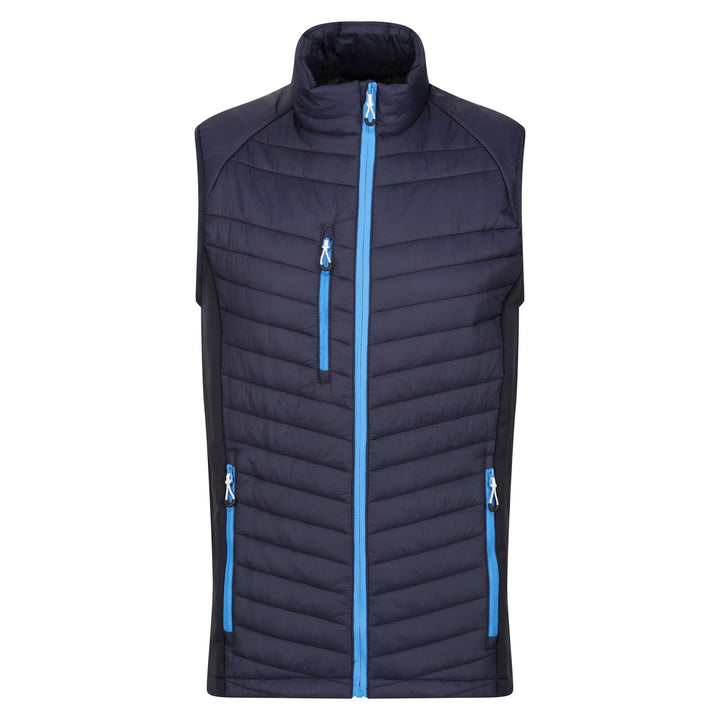 Regatta Professional Navigate Hybrid Lightweight Bodywarmer Navy/French Blue 1#colour_navy-french-blue