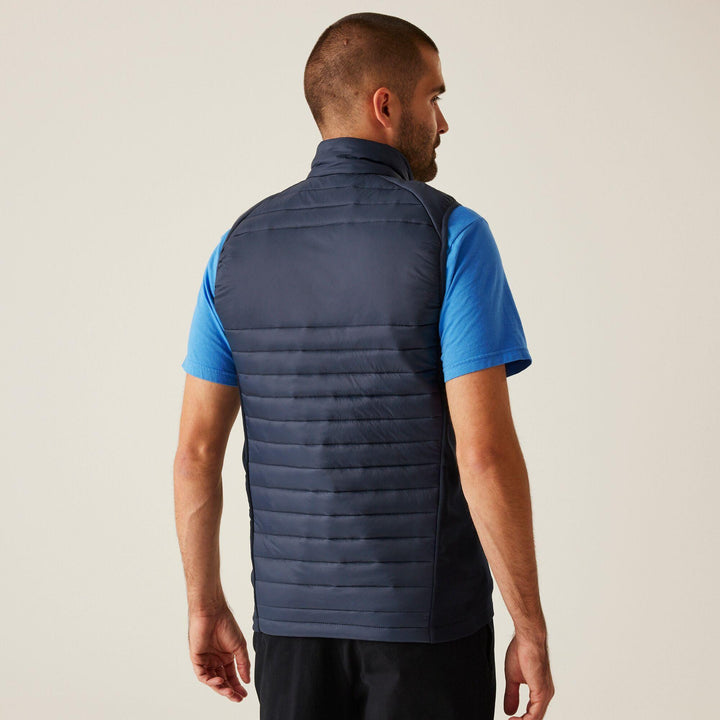 Regatta Professional Navigate Hybrid Lightweight Bodywarmer Navy/French Blue Model 2#colour_navy-french-blue