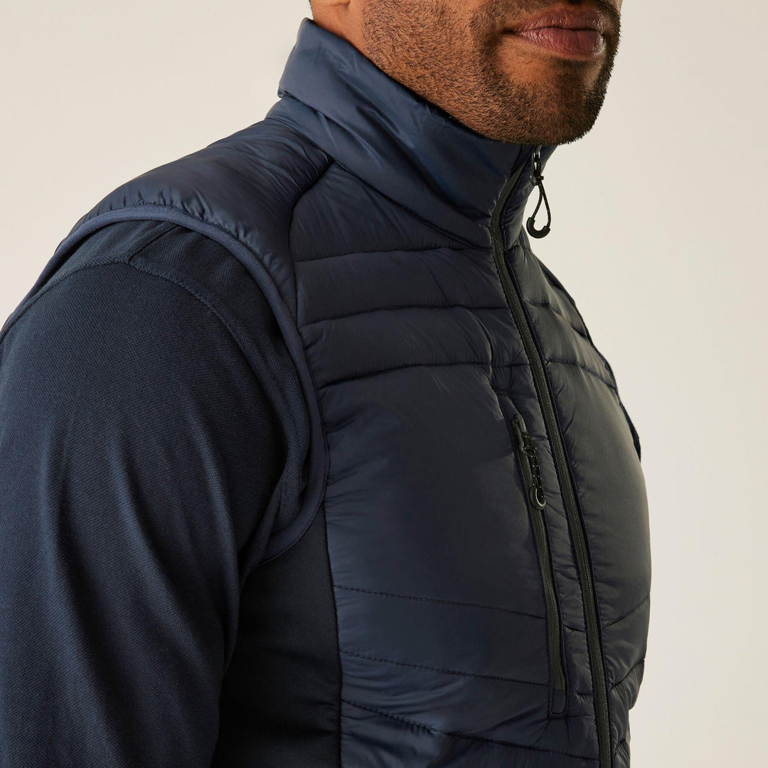 Regatta Professional Navigate Hybrid Lightweight Bodywarmer Navy/Seal Grey Model 5#colour_navy-seal-grey