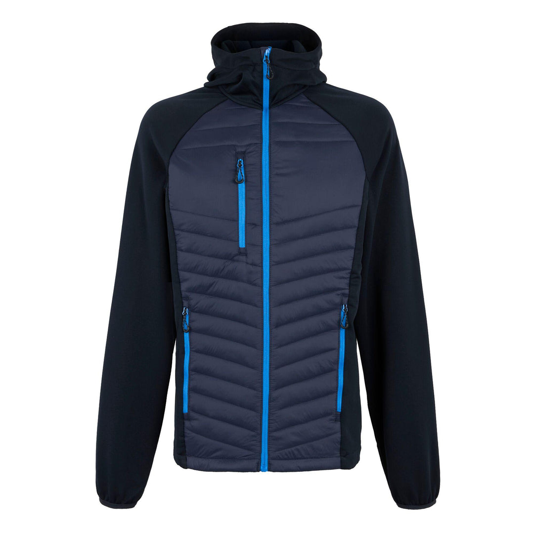 Regatta Professional Navigate Hybrid Lightweight Hooded Jacket Navy/French Blue 1#colour_navy-french-blue