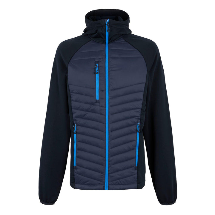 Regatta Professional Navigate Hybrid Lightweight Hooded Jacket Navy/French Blue 1#colour_navy-french-blue