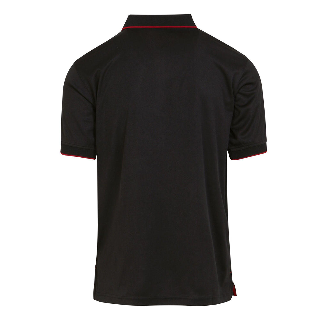 Regatta Professional Navigate Moisture-Wicking Anti-Bacterial Short Sleeve Polo Shirt Black/Classic Red 2#colour_black-classic-red