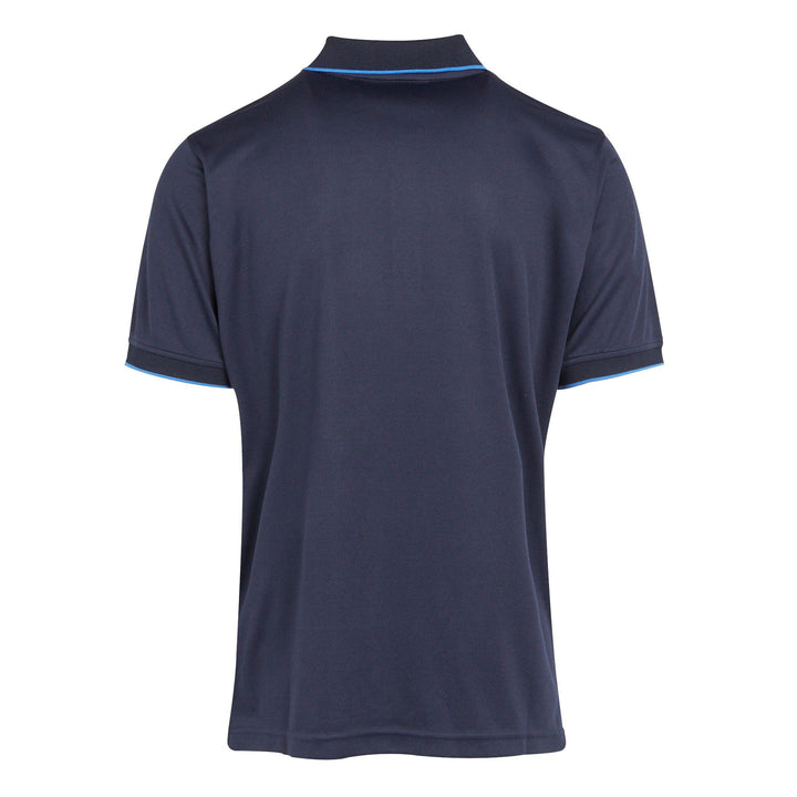 Regatta Professional Navigate Moisture-Wicking Anti-Bacterial Short Sleeve Polo Shirt Navy/French Blue 2#colour_navy-french-blue