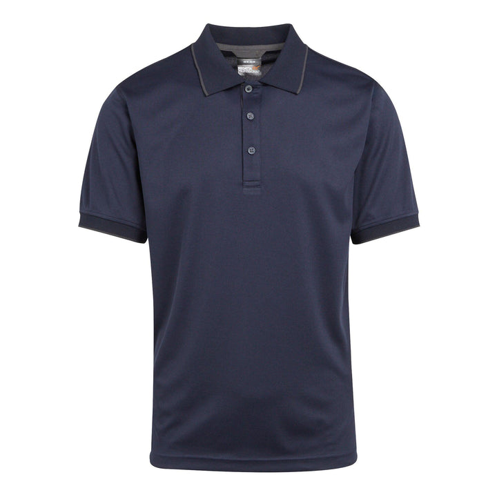 Regatta Professional Navigate Moisture-Wicking Anti-Bacterial Short Sleeve Polo Shirt Navy/Seal Grey 1#colour_navy-seal-grey