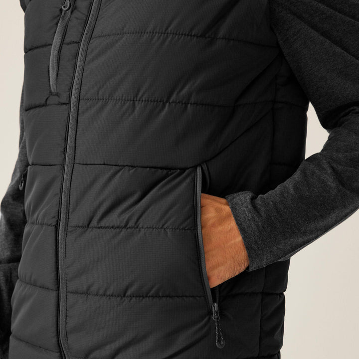 Regatta Professional Navigate Thermal Insulated Bodywarmer Black/Seal Grey Model 2#colour_black-seal-grey