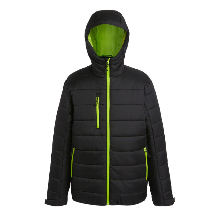 Regatta Professional Navigate Thermal Insulated Jacket Black/Lime Green 1#colour_black-lime-green