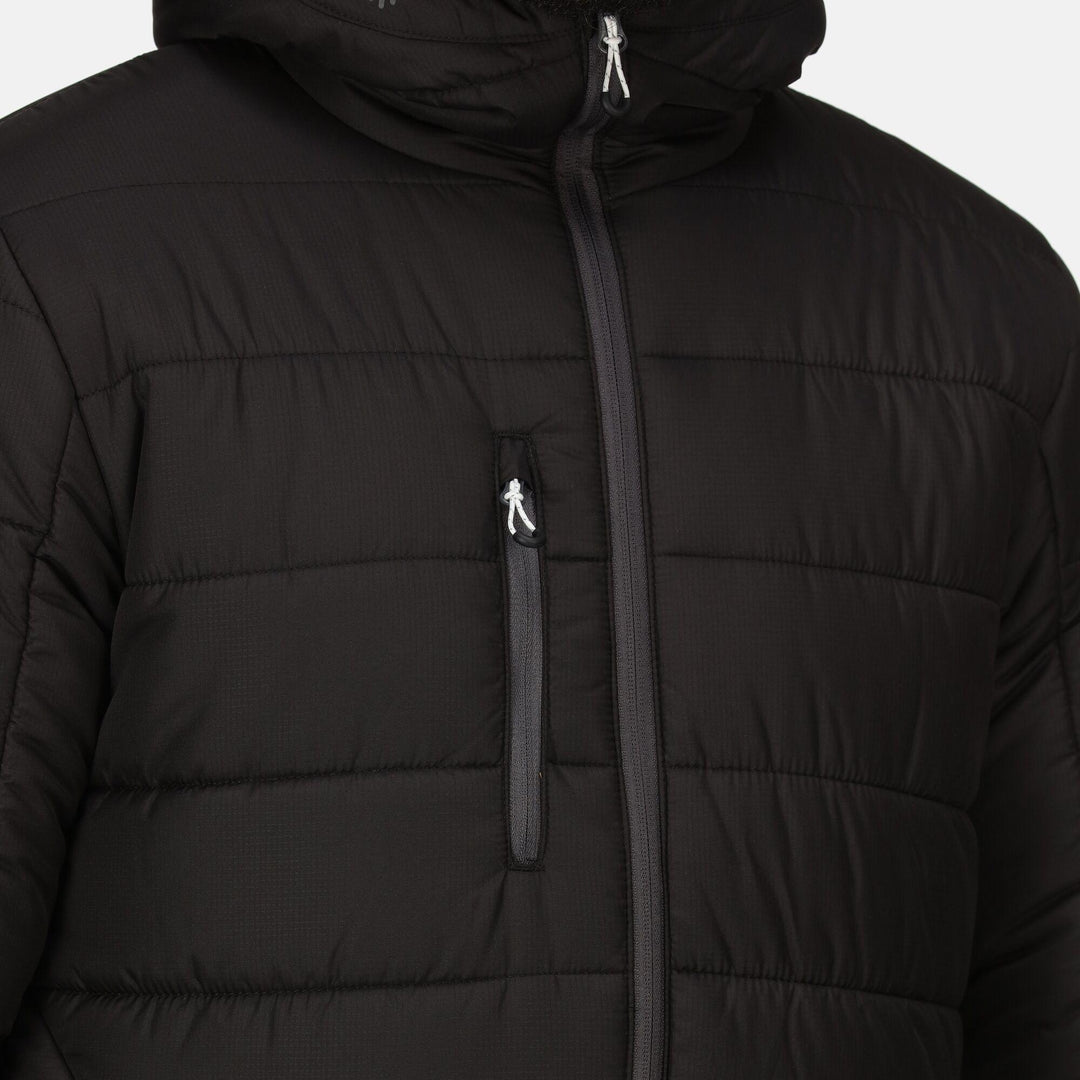 Regatta Professional Navigate Thermal Insulated Jacket Black/Seal Grey Model 2#colour_black-seal-grey