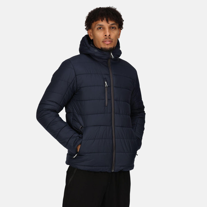 Regatta Professional Navigate Thermal Insulated Jacket Navy/Seal Grey Model 1#colour_navy-seal-grey