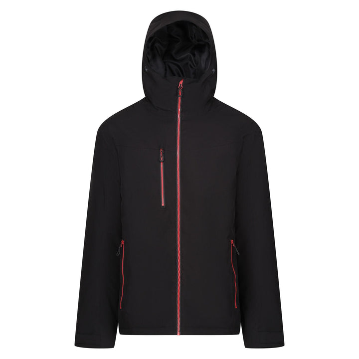 Regatta Professional Navigate Waterproof Insulated Jacket Black/Classic Red 1#colour_black-classic-red